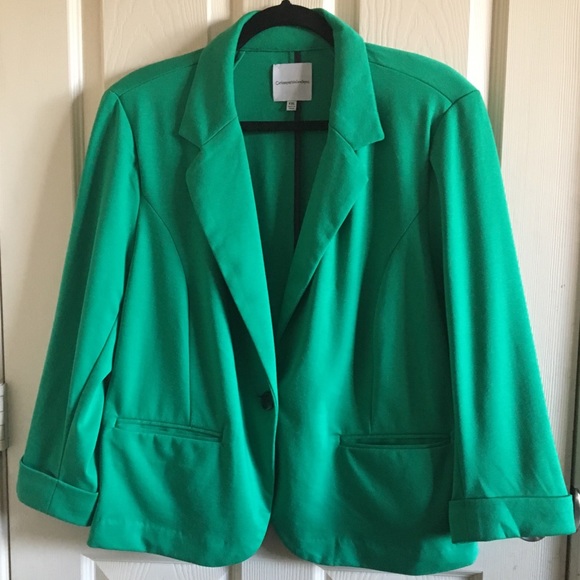 Catherine Malandrino Jackets & Blazers - Catherine Malandrino Green Lightweight Blazer XXL